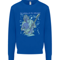 My World Is Six Strings Guitar Rock Music Kids Sweatshirt Jumper Royal Blue