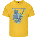 My World Is Six Strings Guitar Rock Music Kids T-Shirt Childrens Yellow