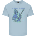 My World Is Six Strings Guitar Rock Music Mens Cotton T-Shirt Tee Top Light Blue