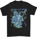 My World Is Six Strings Guitar Rock Music Mens T-Shirt 100% Cotton Black