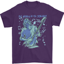 My World Is Six Strings Guitar Rock Music Mens T-Shirt 100% Cotton Purple