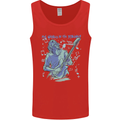 My World Is Six Strings Guitar Rock Music Mens Vest Tank Top Red