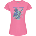 My World Is Six Strings Guitar Rock Music Womens Petite Cut T-Shirt Azalea