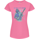 My World Is Six Strings Guitar Rock Music Womens Petite Cut T-Shirt Azalea