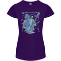 My World Is Six Strings Guitar Rock Music Womens Petite Cut T-Shirt Purple