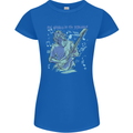 My World Is Six Strings Guitar Rock Music Womens Petite Cut T-Shirt Royal Blue