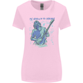 My World Is Six Strings Guitar Rock Music Womens Wider Cut T-Shirt Light Pink