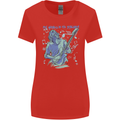 My World Is Six Strings Guitar Rock Music Womens Wider Cut T-Shirt Red