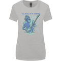 My World Is Six Strings Guitar Rock Music Womens Wider Cut T-Shirt Sports Grey