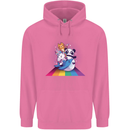 Mystical Panda Bear Unicorn Cat and Shark Childrens Kids Hoodie Azalea