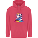 Mystical Panda Bear Unicorn Cat and Shark Childrens Kids Hoodie Heliconia