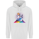 Mystical Panda Bear Unicorn Cat and Shark Childrens Kids Hoodie White