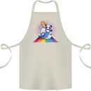 Mystical Panda Bear Unicorn Cat and Shark Cotton Apron 100% Organic Natural