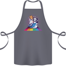 Mystical Panda Bear Unicorn Cat and Shark Cotton Apron 100% Organic Steel