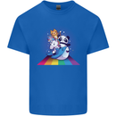 Mystical Panda Bear Unicorn Cat and Shark Kids T-Shirt Childrens Royal Blue