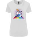Mystical Panda Bear Unicorn Cat and Shark Womens Wider Cut T-Shirt White