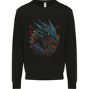 Mythical Dragon Fantasy Kids Sweatshirt Jumper Black