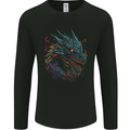 Mythical Dragon Fantasy Mens Long Sleeve T-Shirt Black