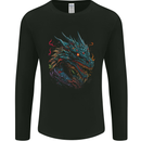 Mythical Dragon Fantasy Mens Long Sleeve T-Shirt Black