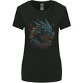 Mythical Dragon Fantasy Womens Wider Cut T-Shirt Black