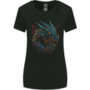 Mythical Dragon Fantasy Womens Wider Cut T-Shirt Black