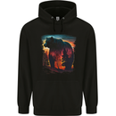 Mythical Grizzly Bear in the Forest Childrens Kids Hoodie Black