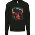 Mythical Grizzly Bear in the Forest Kids Sweatshirt Jumper Black