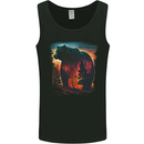 Mythical Grizzly Bear in the Forest Mens Vest Tank Top Black