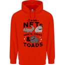 NFT Newts Frogs Toads Childrens Kids Hoodie Bright Red