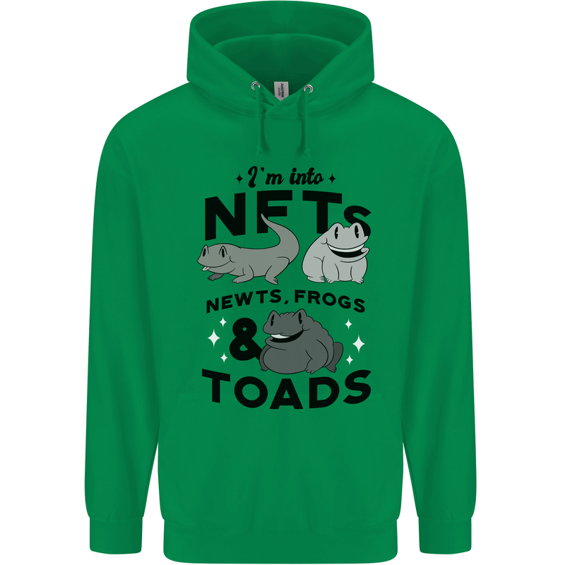 NFT Newts Frogs Toads Childrens Kids Hoodie Irish Green