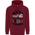 NFT Newts Frogs Toads Childrens Kids Hoodie Maroon