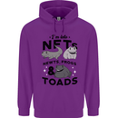 NFT Newts Frogs Toads Childrens Kids Hoodie Purple
