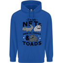 NFT Newts Frogs Toads Childrens Kids Hoodie Royal Blue