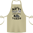 NFT Newts Frogs Toads Cotton Apron 100% Organic Khaki
