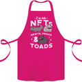 NFT Newts Frogs Toads Cotton Apron 100% Organic Pink