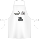 NFT Newts Frogs Toads Cotton Apron 100% Organic White