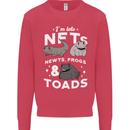 NFT Newts Frogs Toads Kids Sweatshirt Jumper Heliconia