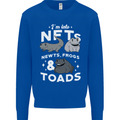 NFT Newts Frogs Toads Kids Sweatshirt Jumper Royal Blue