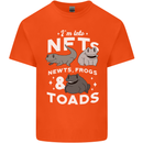 NFT Newts Frogs Toads Kids T-Shirt Childrens Orange