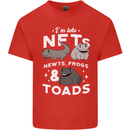 NFT Newts Frogs Toads Kids T-Shirt Childrens Red