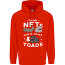 NFT Newts Frogs Toads Mens 80% Cotton Hoodie Bright Red