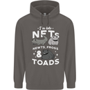 NFT Newts Frogs Toads Mens 80% Cotton Hoodie Charcoal
