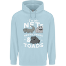 NFT Newts Frogs Toads Mens 80% Cotton Hoodie Light Blue