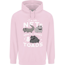 NFT Newts Frogs Toads Mens 80% Cotton Hoodie Light Pink