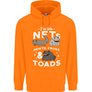 NFT Newts Frogs Toads Mens 80% Cotton Hoodie Orange