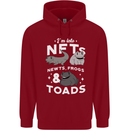 NFT Newts Frogs Toads Mens 80% Cotton Hoodie Red
