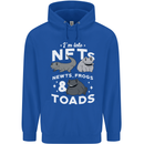 NFT Newts Frogs Toads Mens 80% Cotton Hoodie Royal Blue