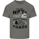 NFT Newts Frogs Toads Mens Cotton T-Shirt Tee Top Charcoal