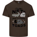 NFT Newts Frogs Toads Mens Cotton T-Shirt Tee Top Dark Chocolate