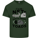 NFT Newts Frogs Toads Mens Cotton T-Shirt Tee Top Forest Green